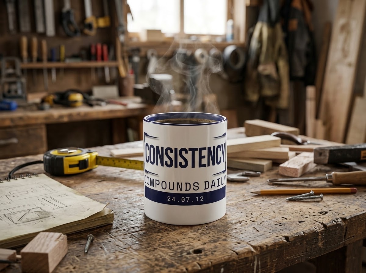 CONSISTENCY // Compounds Daily Mug