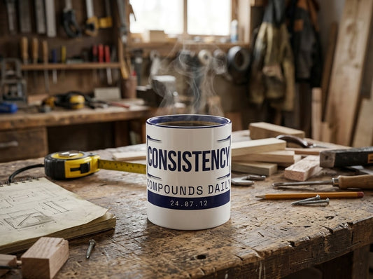 CONSISTENCY // Compounds Daily Mug